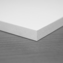 Panneau PVC blanc mat 3mm 1M53x3M05