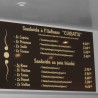 Panneau PVC 5mm Texte Adhésif
